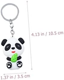 Tofficu 20 Db Panda Kulcstartó Panda Dekoráció Hátizsák Keychains Fém Kulcstartó Szarvasmarha Kulcstartó Autó Kulcstartó Talizmán