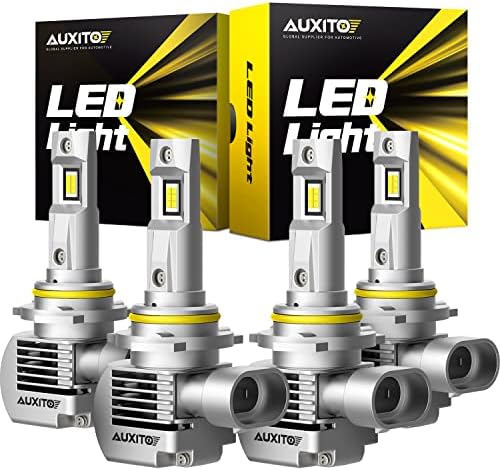 AUXITO 9005/HB3 9006/HB4 LED Izzók Combo, 6000K Fehér, 100W 20000 Lumen, 600% - Kal Fényesebb HB3ll 9005ll LED Izzó Lámpa Készlet Hi/Lo