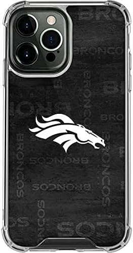 Skinit Tiszta Telefon Esetében Kompatibilis az iPhone 13 Pro Max - Hivatalosan Engedélyezett NFL Denver Broncos Design