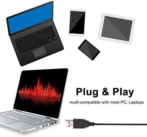GFDFD 360° Állítható USB Asztali Mikrofon Plug & Play Többirányú PC, Laptop, Számítógép, Mikrofon konferenciahívás Hangfelvétel