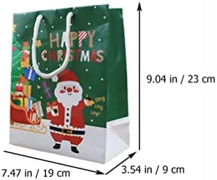 ABOOFAN Ajándék, Papír Táskák 12db Karácsonyi Kézitáska Karácsonyi Ajándék Táskák Candy Tok Hóember Mikulás Rénszarvas Mintás Táska Karácsonyi
