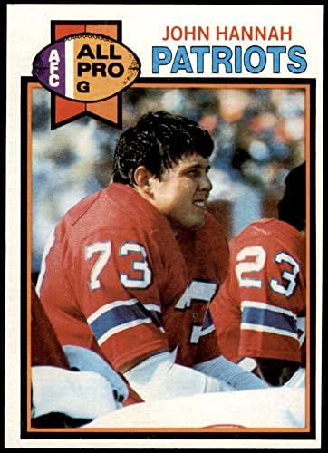 1979 Topps 485 John Hannah New England Patriots (Foci Kártya) EX/MT Hazafiak Alabama