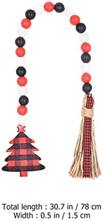 BESPORTBLE lakberendezés Gyöngy Tálca Karácsonyi Gyöngyös Koszorú 2db Xmas Gyöngyök String Koszorú Gyöngy Tassel Garland