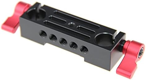 CAMVATE 15 mm-es Alumínium Rudat Fogó Railblock a DSLR 15mm Vasúti Rig Támogatási Rendszer(Piros) - 1138