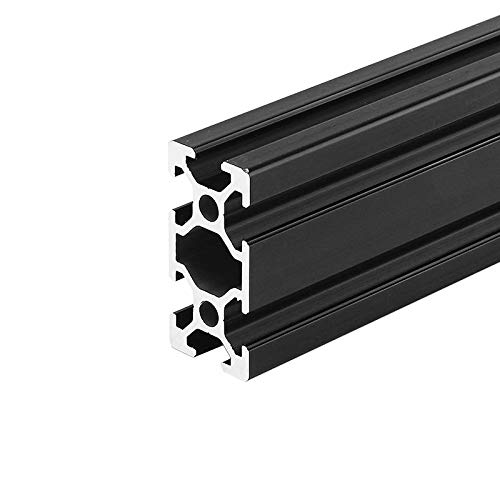 KDAFA 300mm Hossz, Fekete Eloxált 2040 T-Slot Alumínium Profil Extrudálás Keret CNC